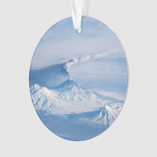 Rauch aus dem Vulkan Kliuchevskoi. Ornament (Vorderseite)