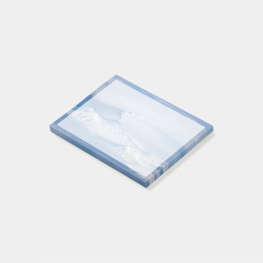 Rauch aus dem Vulkan Kliuchevskoi. Post-it Klebezettel (angewinkelt)