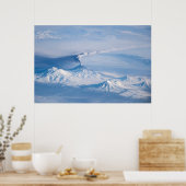 Rauch aus dem Vulkan Kliuchevskoi. Poster (Küche)