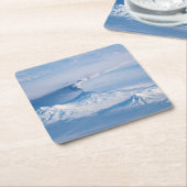 Rauch aus dem Vulkan Kliuchevskoi. Rechteckiger Pappuntersetzer (angewinkelt)