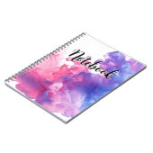 Rauch diffus rosa und lila notizblock (Linke Seite)