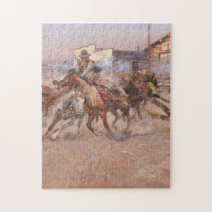 Rauch einer 45er von Charles Marion Russell Puzzle