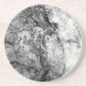 Rauch gestreute Schwarz-weiße Marmorplatte Sandstein Untersetzer (Vorne)