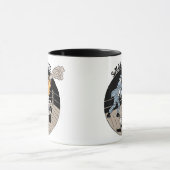 Rauch gibt frei. Treten des Hinterns! Tasse (Zentrum)