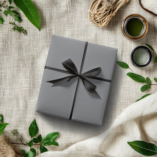 Rauch graue Farbe Classic elegant Geschenkpapier