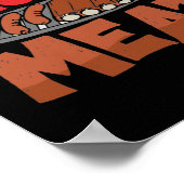 Rauch mehr Fleisch Smoker Grill Grill Fleisch Poster (Ecke)