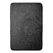 Rauch monochrome schwarze Wirbel Badematte (Vorderseite Vertikal)