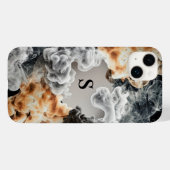 Rauch Monogram iPhone Case (Rückseite (Horizontal))