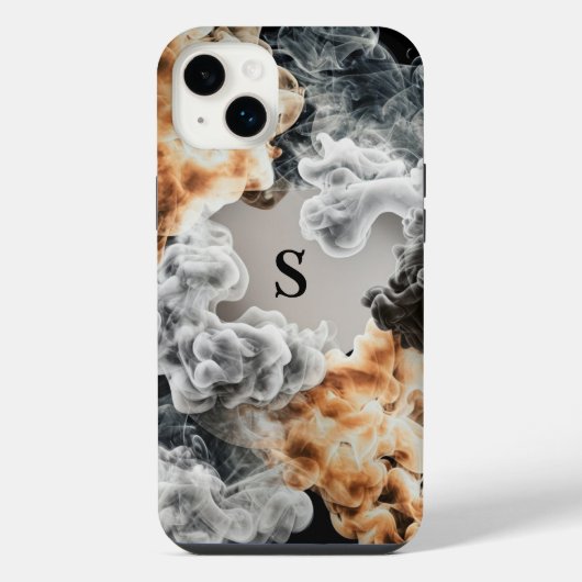 Rauch Monogram iPhone Case Hülle (Rückseite)