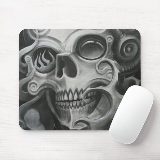 Rauch-Schädel Mousepad (Mit Mouse)