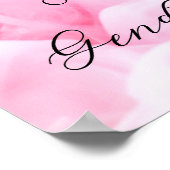 Rauch Themed Baby Gender Reveal Party Begrüßung Poster (Ecke)
