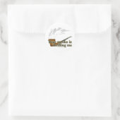 Rauch Thrills Runder Aufkleber (Tasche)