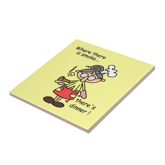 Rauch und Abendessen-T - Shirts und Geschenke Fliese (Seite)