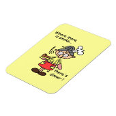 Rauch und Abendessen-T - Shirts und Geschenke Magnet (Linke Seite)