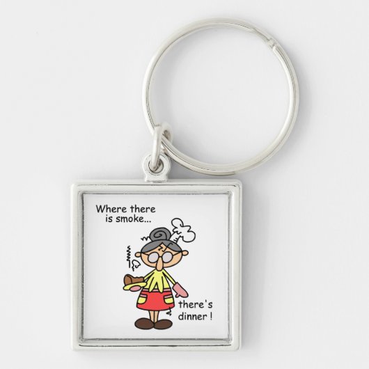 Rauch und Abendessen-T - Shirts und Geschenke Schlüsselanhänger (Vorne)