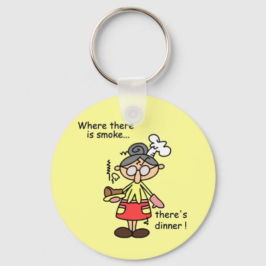 Rauch und Abendessen-T - Shirts und Geschenke Schlüsselanhänger (Vorderseite)