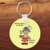 Rauch und Abendessen-T - Shirts und Geschenke Schlüsselanhänger (Vorderseite)