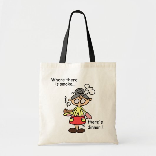 Rauch und Abendessen-T - Shirts und Geschenke Tragetasche (Vorne)