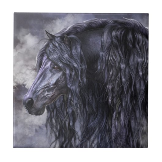 Rauch-und Ebenholz-Kunst-Fliese Fliese (Vorderseite)