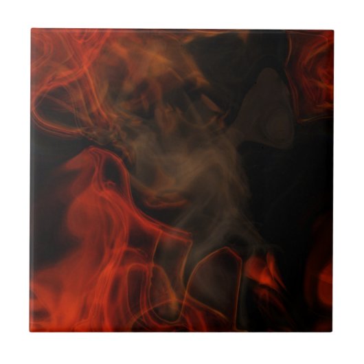 Rauch und Flammen Fliese (Vorderseite)
