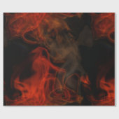 Rauch und Flammen Geschenkpapier (Flach)