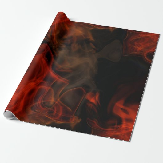 Rauch und Flammen Geschenkpapier (Ungerollt)