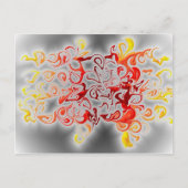 Rauch und Flammen Postkarte (Vorderseite)