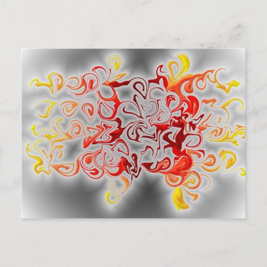 Rauch und Flammen Postkarte (Vorderseite)