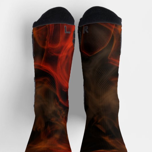 Rauch und Flammen Socken (Oben)