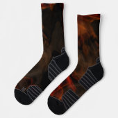 Rauch und Flammen Socken (Links)