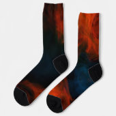 Rauch und Flammen Socken (Linkes Detail)