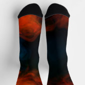 Rauch und Flammen Socken (Oben)