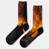 Rauch und Flammen Socken (Linkes Detail)