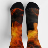 Rauch und Flammen Socken (Oben)