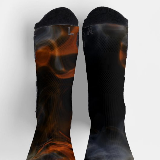 Rauch und Flammen Socken (Oben)