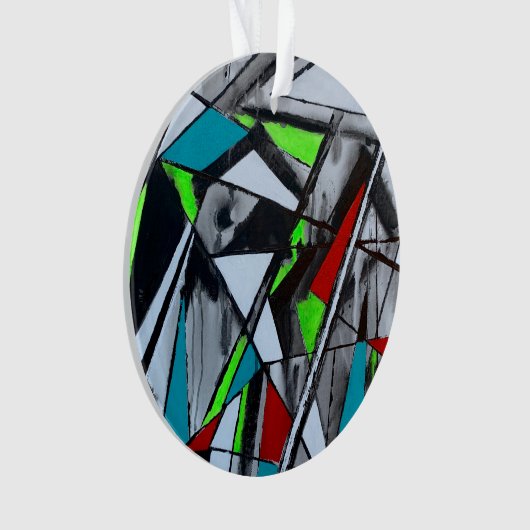 Rauch und Spiegel - Acrylschmuck Ornament (Vorderseite)