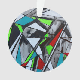 Rauch und Spiegel - Acrylschmuck Ornament