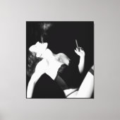 Rauch und Verführung - Selbstportrait Leinwanddruck (Vorderseite)