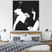 Rauch und Verführung - Selbstportrait Leinwanddruck (Insitu (Schlafzimmer))