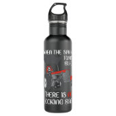 Rauch verwandelt den schwarzen Traktor, zieht Powe Edelstahlflasche (Vorderseite)