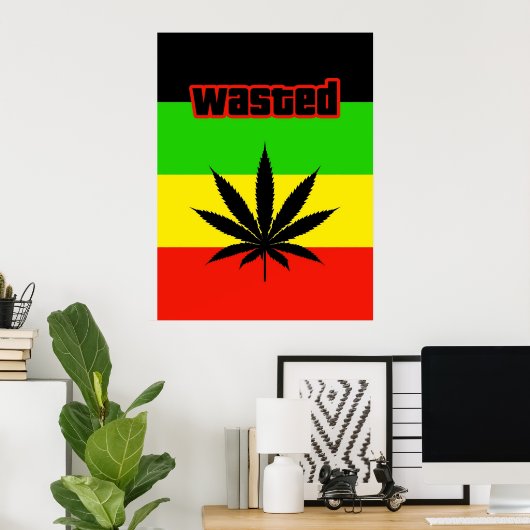 Rauchabfall Poster (Heimbüro)