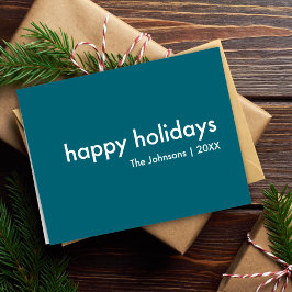 Rauchblau | Dusky Moody - Minimalistische Weihnach Feiertagskarte