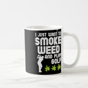 Rauche Gras Spiele Golf Golfen Thc Golfer Kiffer Kaffeetasse