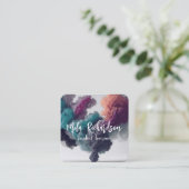 Raucheffekt - moderne QuadKarte Quadratische Visitenkarte (Stehend Vorderseite)