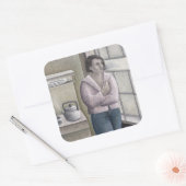 Rauchen 1996 quadratischer aufkleber (Umschlag)