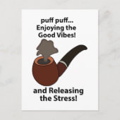 Rauchen auf dem Weg zum guten Rutschen Postkarte (Vorderseite)