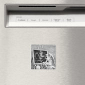 Rauchen auf einem Foto, 1761 Magnet (In Situ (Geschirrspüler))