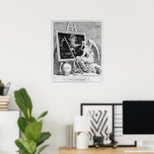 Rauchen auf einem Foto, 1761 Poster (Heimbüro)