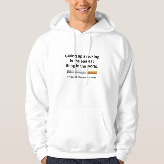 Rauchen aufgeben hoodie (Vorderseite)