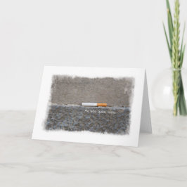 Rauchen beenden Herzlichen Glückwunsch Ermutigung Karte